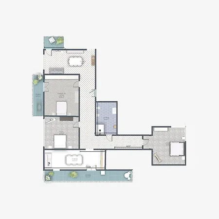 Sorrento's Carme Family Big Appartament * ソレント